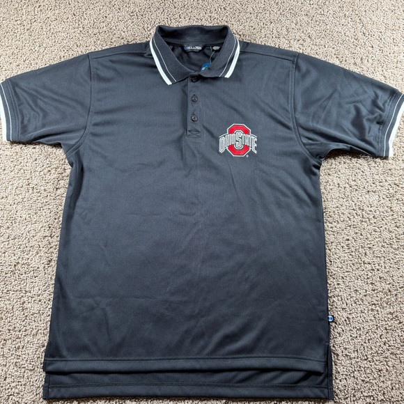 Holloway Ohio State men’s black polo Large shirt sporty golf athletic football - Picture 2 of 10